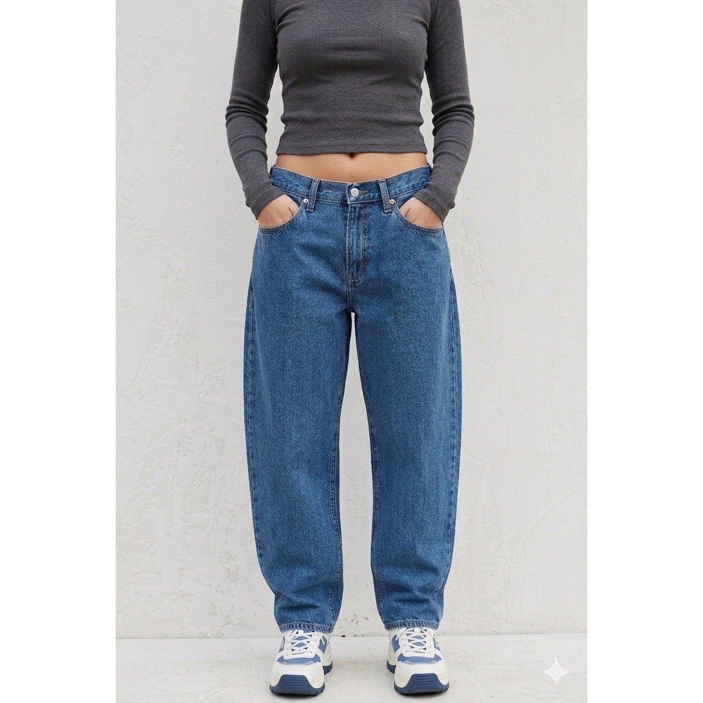 Levi's 94 Baggy Y2K Barrel Leg Jeans Streetwear Denim Retro Grunge 33x31 Size 30